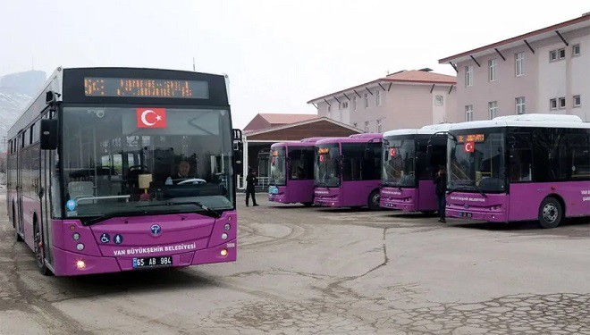 Van'da bayram boyunca ulaşım ücretsiz olacak!