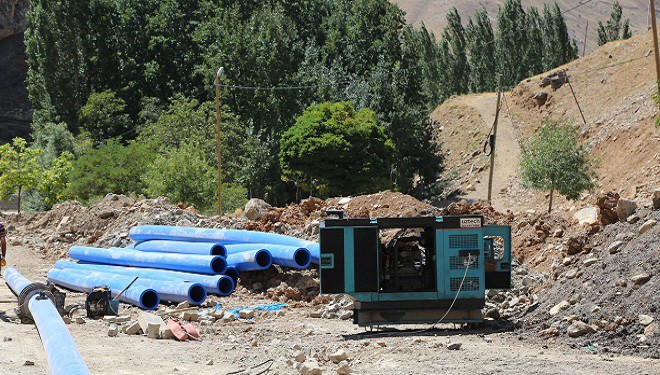 VASKİ’den Bahçesaray ilçesine 12 bin metre içme suyu hattı