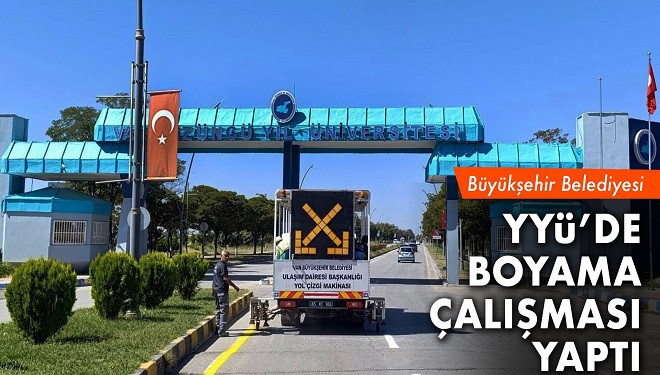 Van Büyükşehir Belediyesi YYÜ’de boyama çalışması yaptı