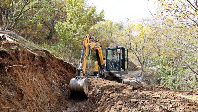 Yapımına köylünün de inanamadığı sulama kanalı ceviz ağaçlarına can suyu olacak