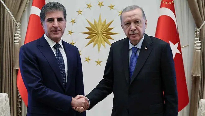 Barzani, Ankara'da Cumhurbaşkanı Erdoğan'la görüştü