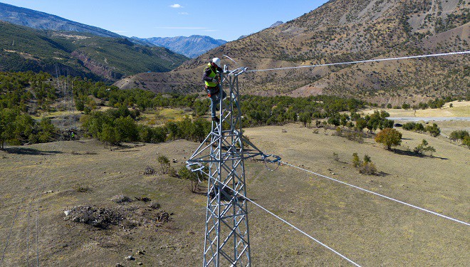 VEDAŞ Çatak'ta çığ riskine karşı 15 kilometrelik yeni enerji hattı kurdu