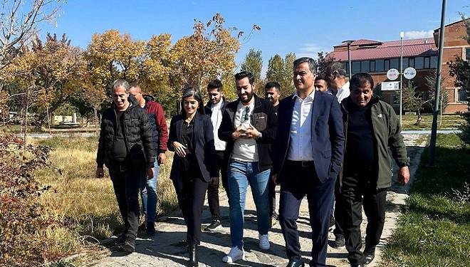 Eşbaşkanlar Fidanlık Parkı ve spor tesislerini ziyaret etti