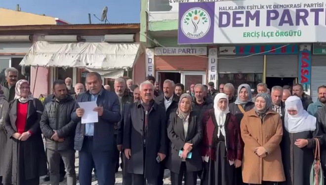 Van Dem Parti ilçe başkanlıklarından ortak "kayyum" açıklaması