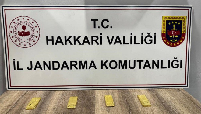 Hakkari-Van kara yolunda 4 kilo külçe altın ele geçirildi