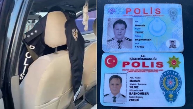 Sahte polisi kartındaki yazım hatası yakalattı