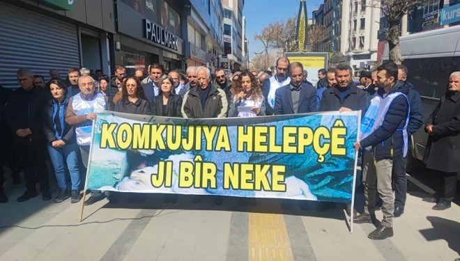 Van’da Halepçe katliamı protesto edildi